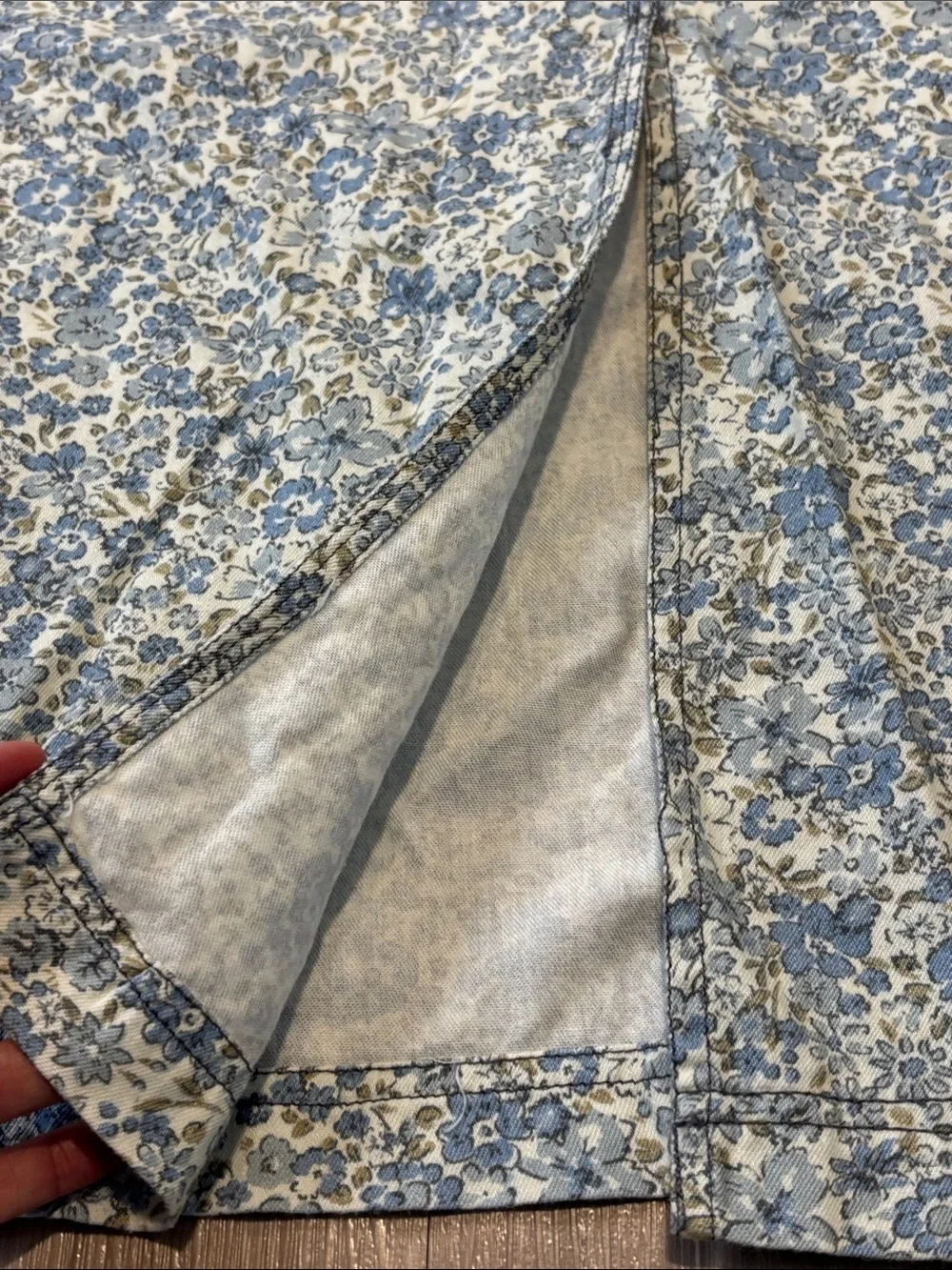 Free People Hanson Apron Midi Dress Color: Chambray Combo
